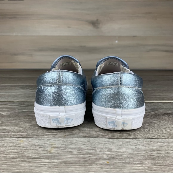 Vans Metallic Leather Skate Loafer-Style Flat Shoe size 7.5 Women’s - Picture 5 of 7